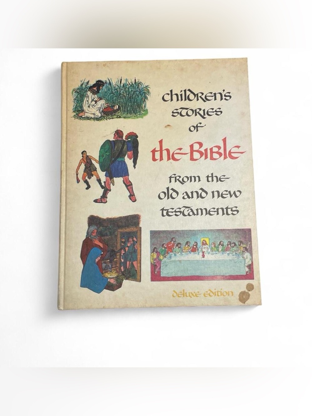 Vintage 1968 Children's Stories of the Bible Deluxe Edition Full Color Hardcover